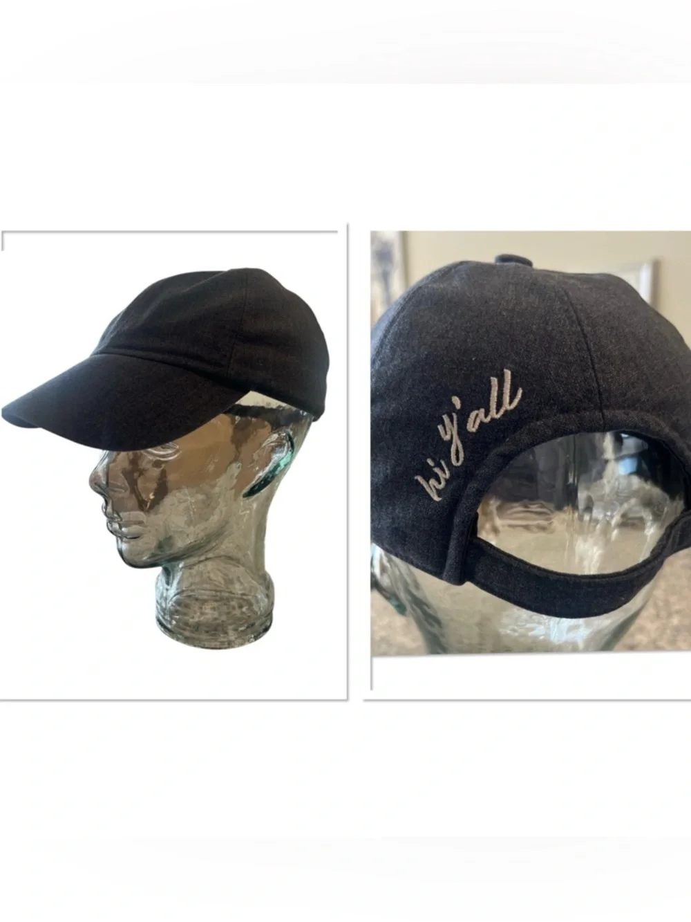 Draper James “Hi y’all” Blue Denim Women's Baseball Cap
